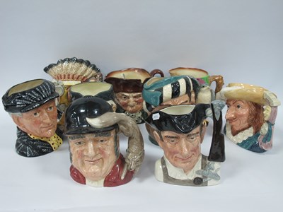 Lot 1006 - Nine large Royal Doulton character jugs,...
