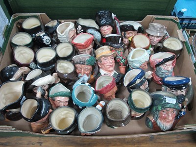 Lot 1105 - Thirty five small Royal Doulton character jugs,...