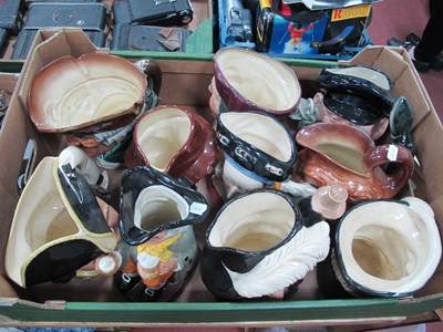 Lot 1118 - Ten large Royal Doulton character jugs,...