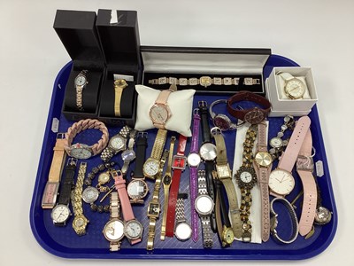 Lot 156 - A Collection of Assorted Ladies Wristwatches,...