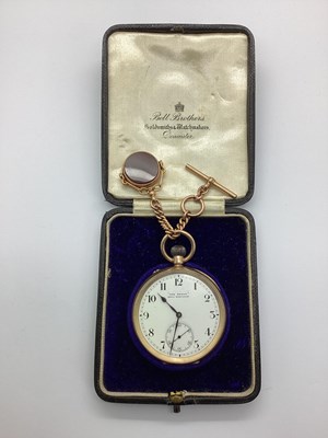 Lot 204 - A 9ct Gold Chester Hallmarked Openface Pocket...