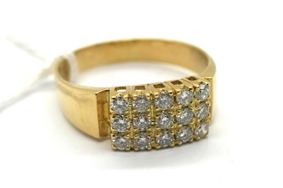 Lot 314 - A Modern Diamond Set Ring, uniform claw set...