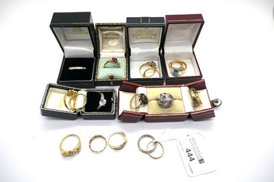 Lot 444 - A Collection of Assorted Dress Rings,...