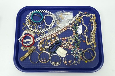 Lot 437 - A Collection of Assorted Costume Jewellery,...