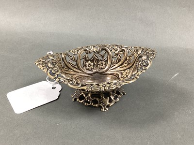 Lot 47 - A Hallmarked Silver Oval Bon Bon Dish, Henry...