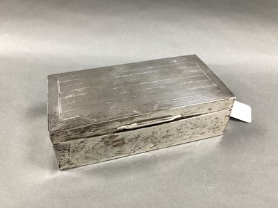 Lot 17 - A Hallmarked Silver Rectangular Cigarette Box,...