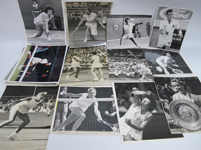 Lot 550 - Tennis Press Photographs 1949 and Later,...