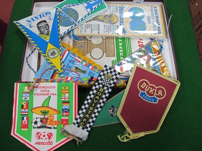 Lot 774 - Football Pennants - World Cup 74 (x 2), 78 (x...