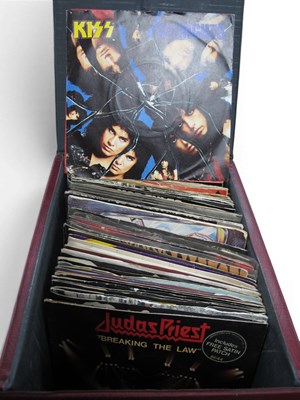Lot 814 - Collectors Lot of 70+ Rock and Metal 7"...
