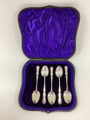 Lot 16 - A Set of Five Hallmarked Silver Teaspoons, in...