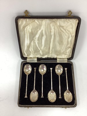 Lot 12 - A Set of Six Hallmarked Silver Coffee Spoons,...