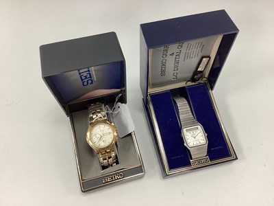Lot 207 - Seiko; A Quartz / LC Digital Quartz Gent's...