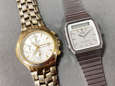 Lot 206 - Seiko; A Quartz / LC Digital Quartz Gent's...