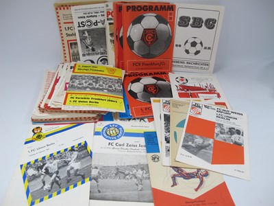 Lot 566 - East German Footballl Programmes Mainly 1980s,...