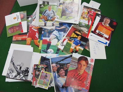 Lot 796 - Football Signed Photographs/Prints & Cards,...