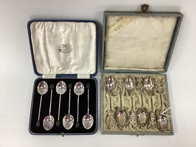 Lot 32 - A Set of Six Maltese Cross Souvenir Teaspoons,...