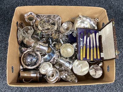Lot 189 - A Collection of Assorted Plated Ware,...