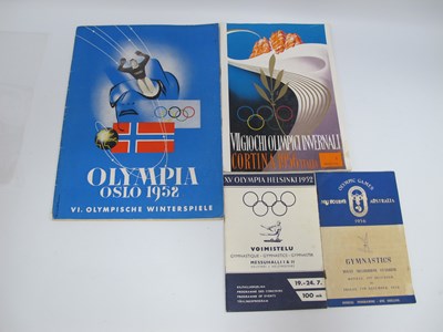 Lot 547 - Olympic Games Programmes - 1952 Summer in...