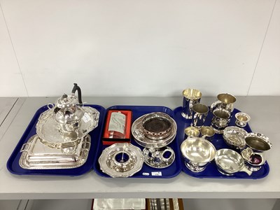 Lot 173 - A Collection of Assorted Plated Ware,...