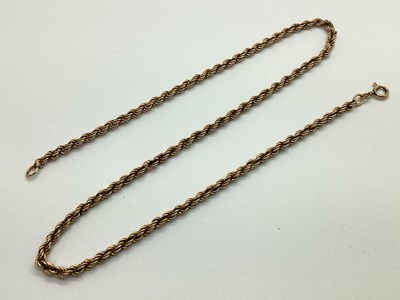 Lot 96 - A 9ct Gold Ropetwist Chain, of uniform design,...