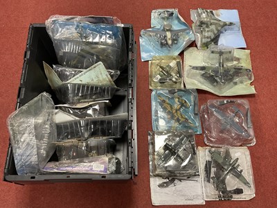 Lot 434 - Sixteen diecast/plastic military aircraft...