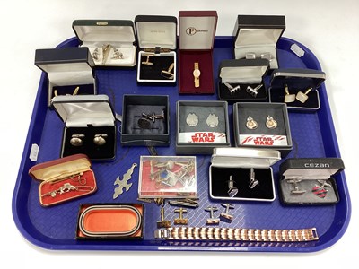 Lot 150 - A Collection of Cufflinks and Other Gent's...