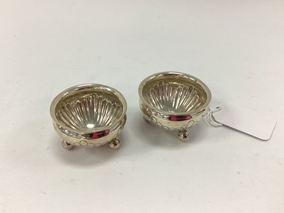Lot 18 - A Pair of Victorian Hallmarked Silver Salts,...