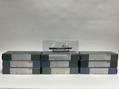 Lot 464 - Nine Atlas Editions 1:1250 'Legendary Warship...