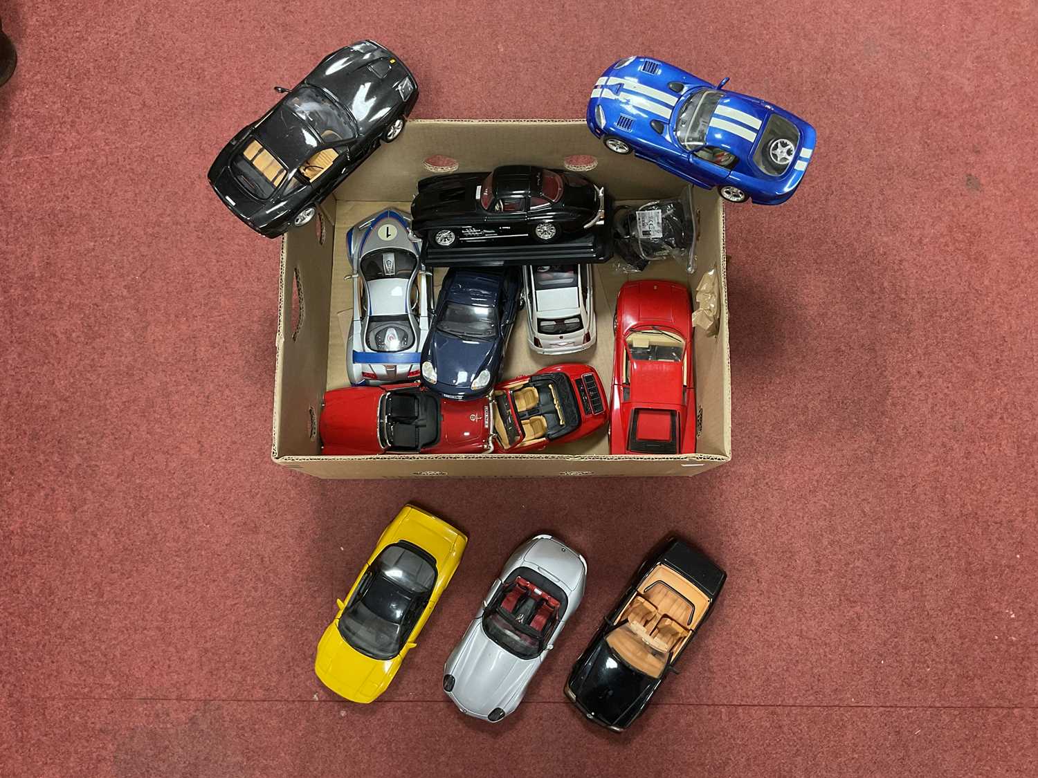 Lot 362 - Twelve 1:18 Scale Diecast Model Cars, by...