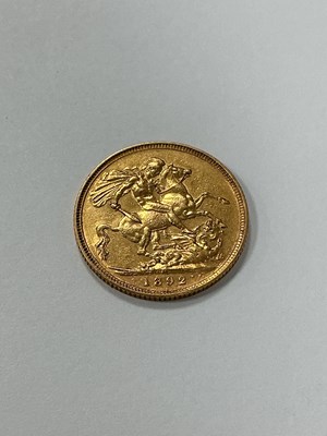 Lot 625 - 1892 Victoria Gold Sovereign, Melbourne Mint.