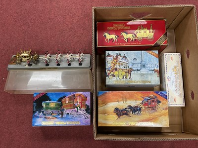 Lot 359 - Six Diecast and Plastic Horse Drawn Carriage...