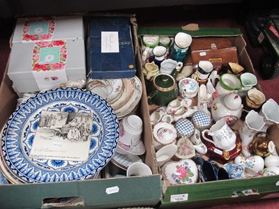 Lot 1036 - Ceramics, including five boxed Royal Botanic...