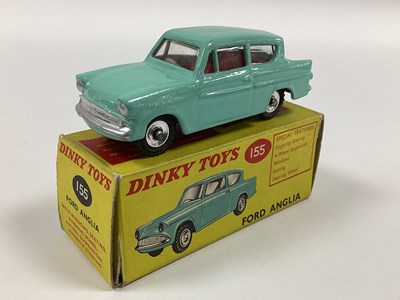 Lot 899 - A Dinky Toys No.155 Ford Anglia, repainted in...