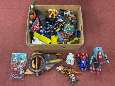 Lot 749 - A quantity of plastic action figures, space...