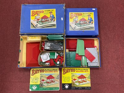 Lot 736 - Two post war Plimpton Engineering Bayko sets...