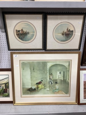 Lot 1495 - William Russell Flint, 'Los Cientos', colour...