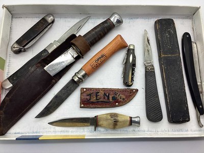 Lot 413 - Assorted Folding and Other Knives, including...