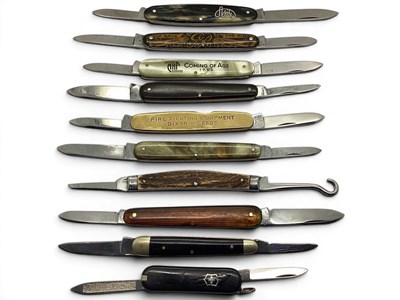 Lot 308 - A Collection of Folding Pocket Knives,...