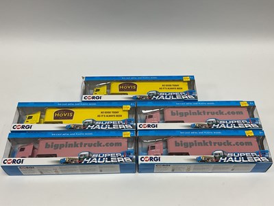 Lot 413 - Five Corgi Super Haulers diecast model...