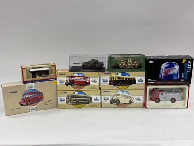 Lot 639 - Nine diecast model vehicles predominantly by...