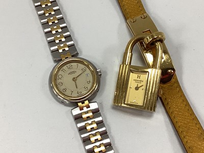 Lot 205 - Hermès; A Vintage 'Clipper' Ladies Bi-Colour...