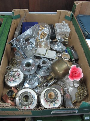 Lot 1065 - Dressing Table Ware, oil dispenser, chrome...