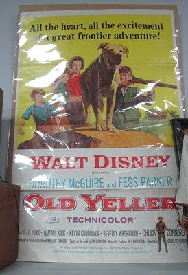 Lot 1136 - Poster - Walt Disney, 'Old Yeller' starring...