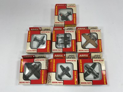 Lot 618 - Seven Airfix Bachmann Mini Planes 'super...