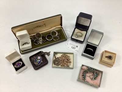 Lot 127 - A Collection of "925" and other Dress Rings,...