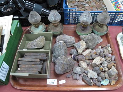 Lot 1398 - Quantity of Mineral Specimens, four night...