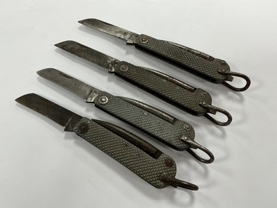Lot 467 - Four Royal Navy Pocket Knives, each with...