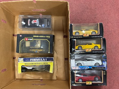 Lot 331 - Seven 1:24/1:25 scale diecast model cars by...
