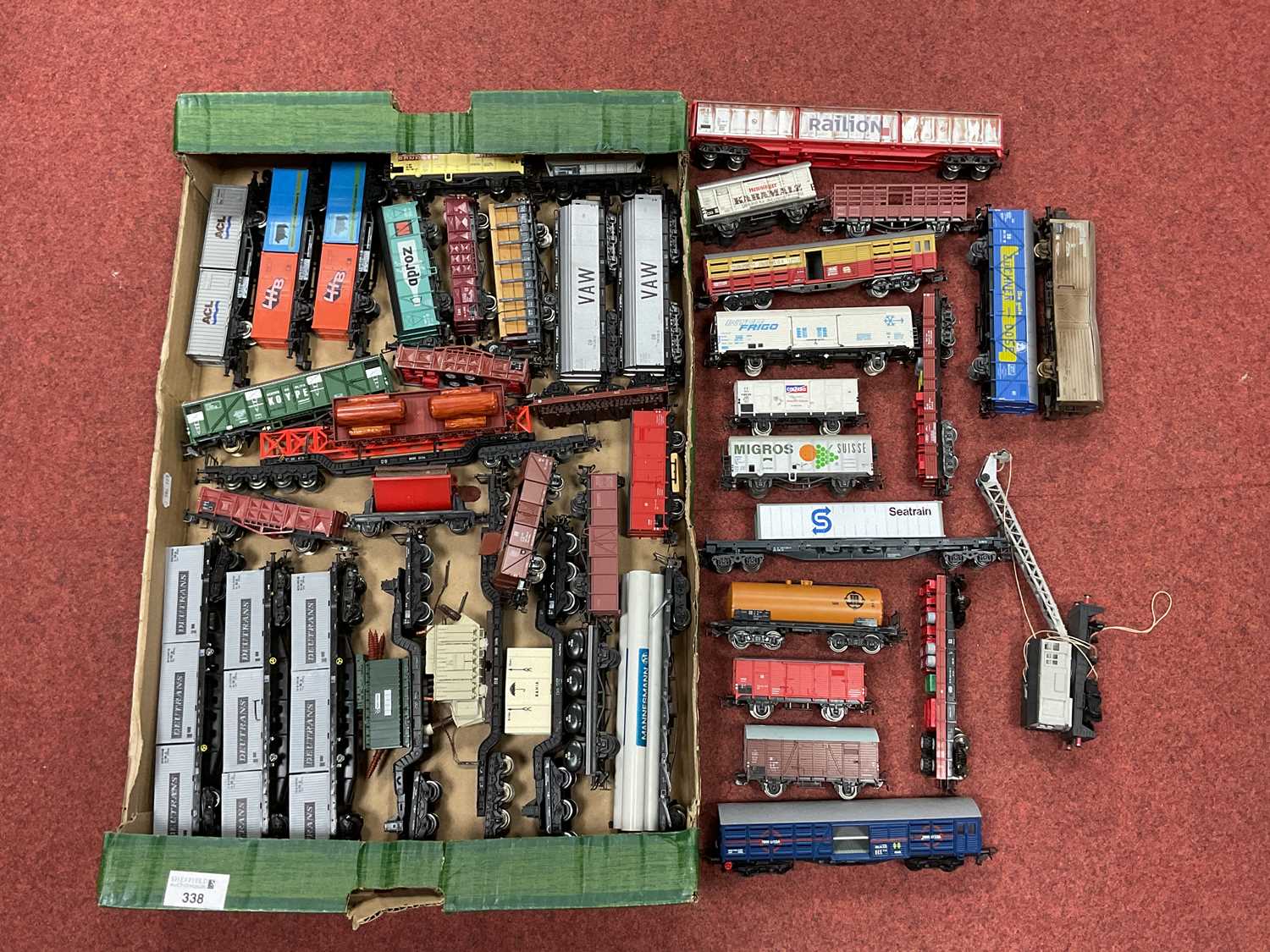 Lot 338 - Approximately forty HO scale European outline...