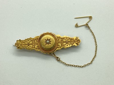 Lot 103 - An Antique Chester Hallmarked 15ct Gold Hollow...